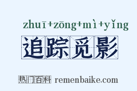 追踪觅影是什么意思的图片